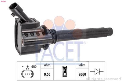 Ignition Coil FACET 9.6542