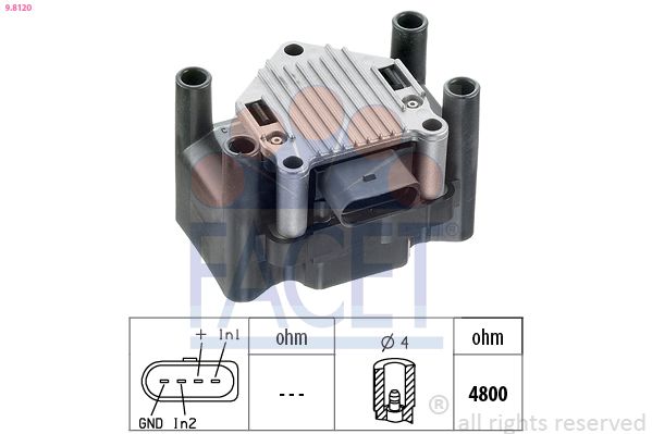 FACET 9.8120 Ignition Coil Unit
