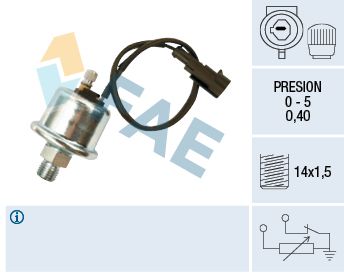 FAE 14010 Sensor, oil pressure