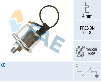 Sensor, oil pressure FAE 14100