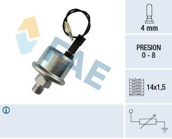 FAE 14550 Sensor, oil pressure