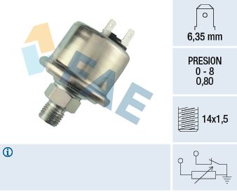 FAE 14780 Sensor, oil pressure