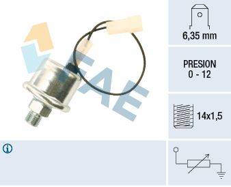Sensor, oil pressure FAE 14790