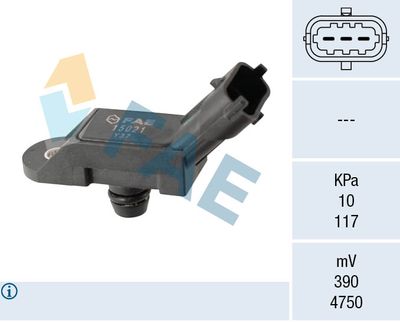 Sensor, intake manifold pressure FAE 15021