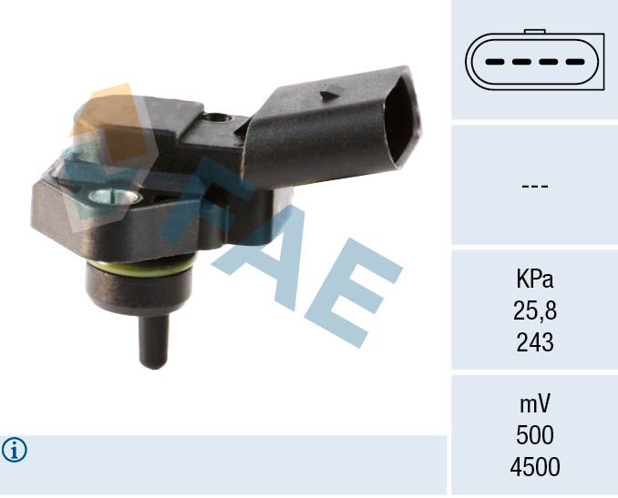 FAE 15030 Sensor, boost pressure