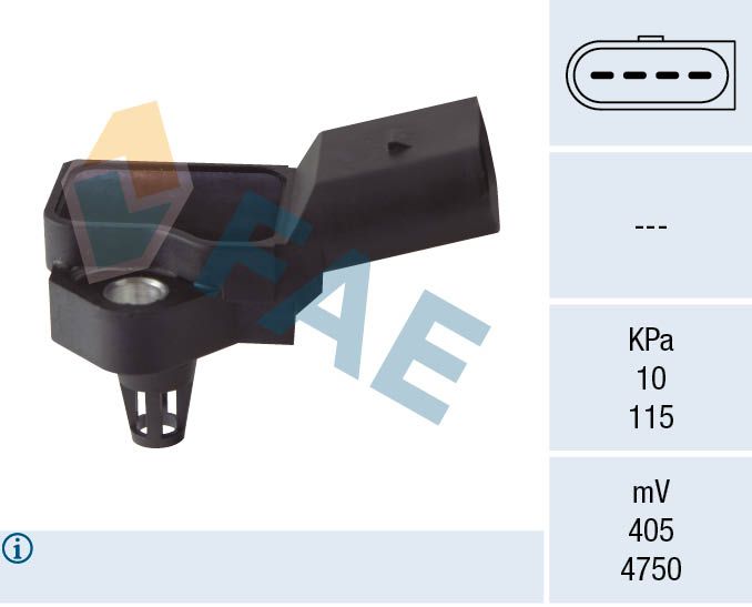FAE 15061 Sensor, intake manifold pressure