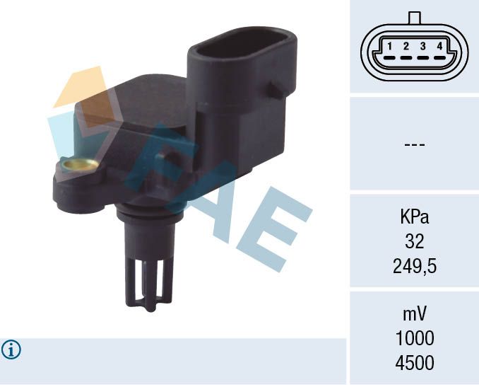 FAE 15072 Sensor, intake manifold pressure