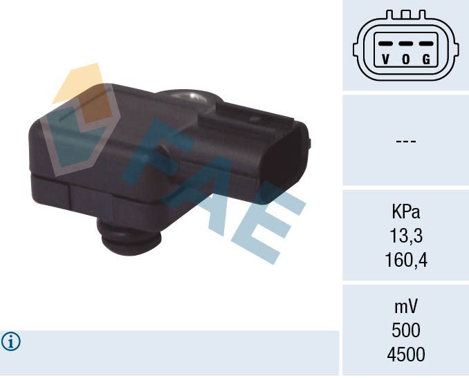 FAE 15078 Sensor, intake manifold pressure
