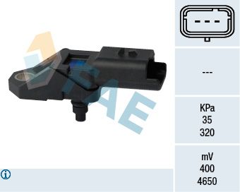 Sensor, intake manifold pressure FAE 15108