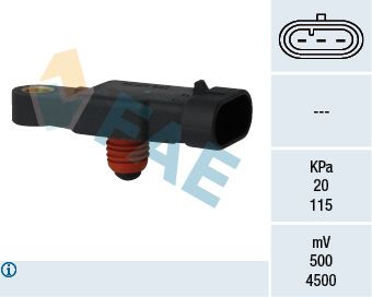 FAE 15117 Sensor, intake manifold pressure