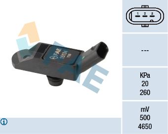 FAE 15134 Sensor, intake manifold pressure
