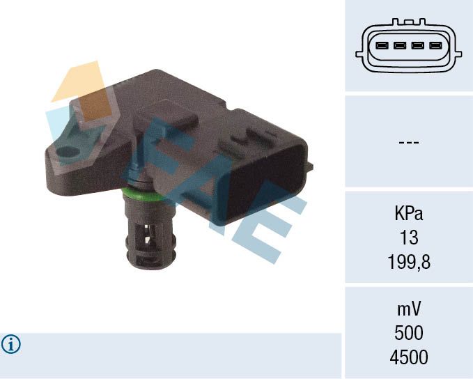 FAE 15144 Sensor, intake manifold pressure