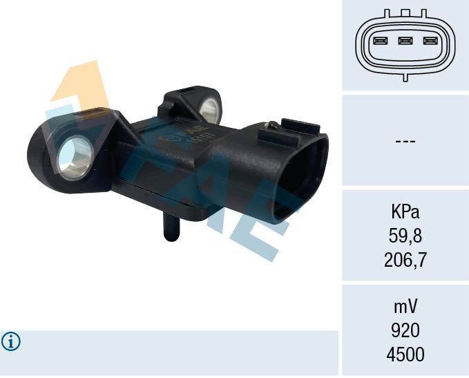 FAE 15157 Sensor, intake manifold pressure