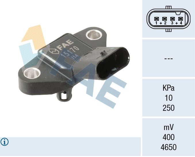 FAE 15170 Sensor, boost pressure