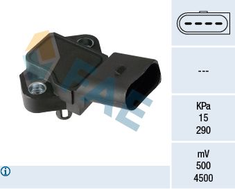 Sensor, intake manifold pressure FAE 15185