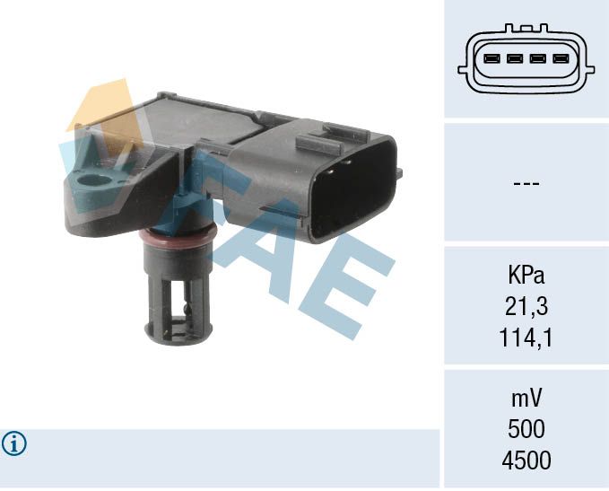 FAE 15193 Sensor, intake manifold pressure