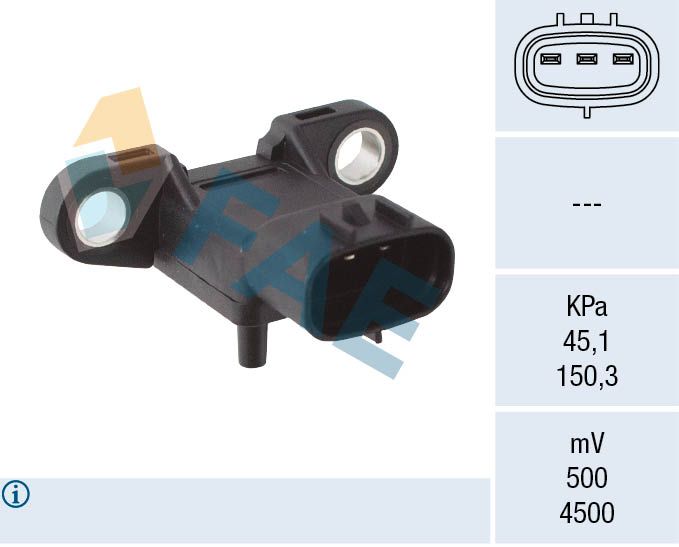 FAE 15209 Sensor, intake manifold pressure
