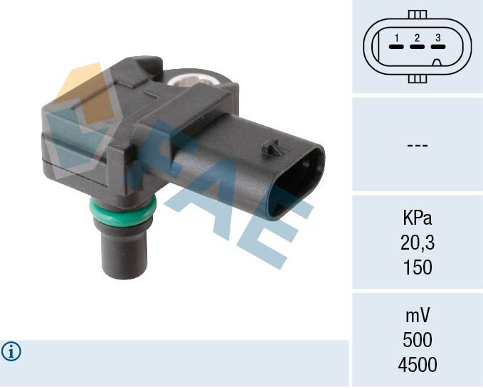 FAE 15266 Sensor, intake manifold pressure