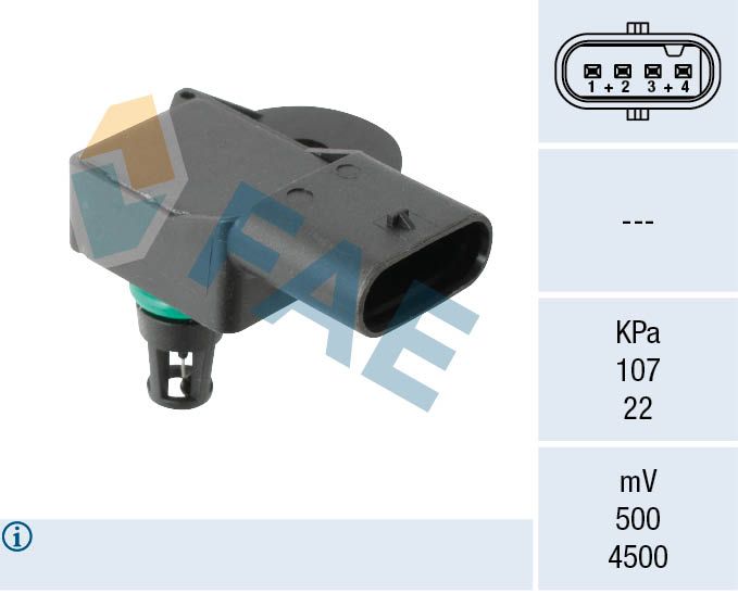 FAE 15271 Sensor, intake manifold pressure