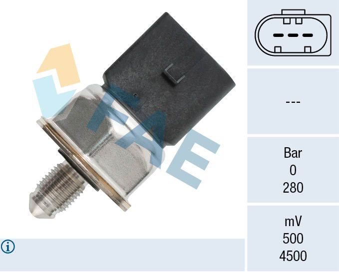 FAE 15609 Sensor, fuel pressure