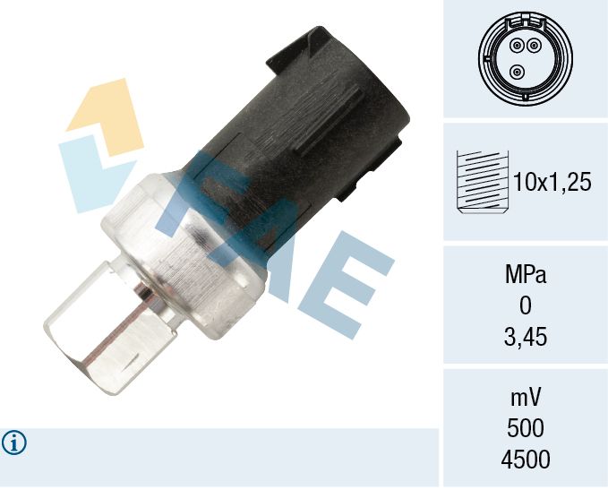 FAE 15801 Pressure Switch, air conditioning