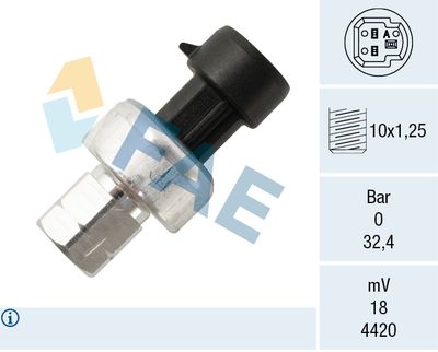 Pressure Switch, air conditioning FAE 15802