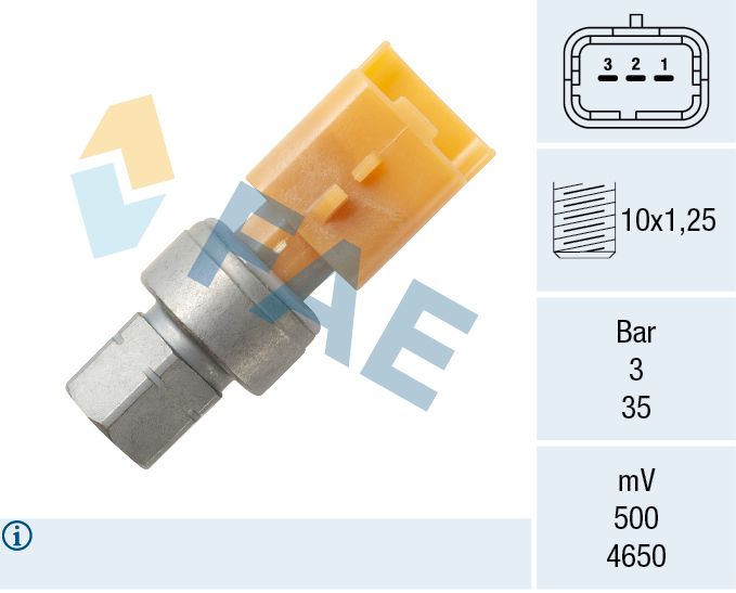 FAE 15807 Pressure Switch, air conditioning