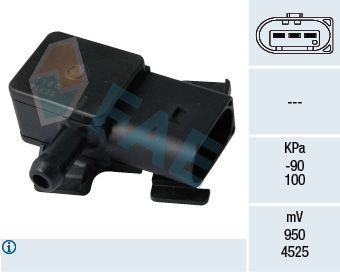FAE 16102 Sensor, exhaust pressure