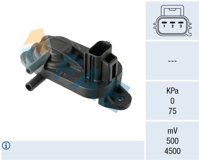 FAE 16121 Sensor, exhaust pressure