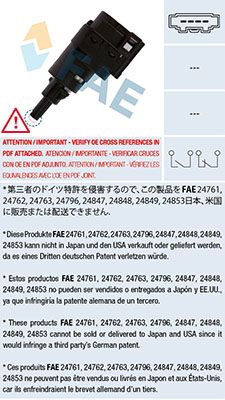 Stop Light Switch FAE 24763