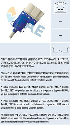 Stop Light Switch FAE 24848