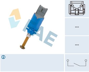 FAE 24901 Switch, clutch control (cruise control)