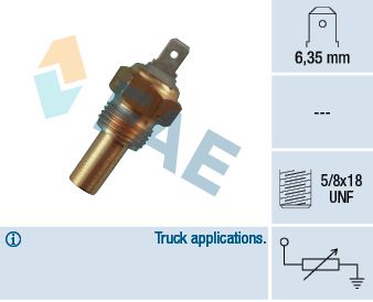 Sensor, coolant temperature FAE 31150