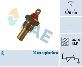 Sensor, coolant temperature FAE 31200
