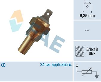 FAE 31360 Sensor, coolant temperature