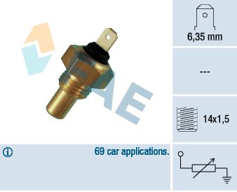 Sensor, coolant temperature FAE 31460