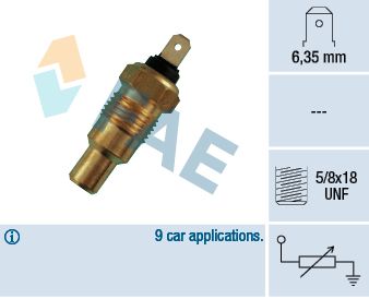 FAE 31490 Sensor, coolant temperature
