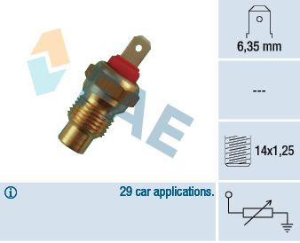 FAE 31590 Sensor, coolant temperature