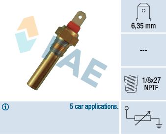 FAE 31640 Sensor, coolant temperature