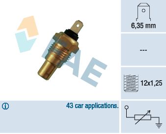FAE 31650 Sensor, coolant temperature