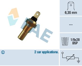 Sensor, coolant temperature FAE 31670