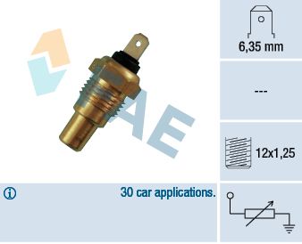 FAE 31680 Sensor, coolant temperature