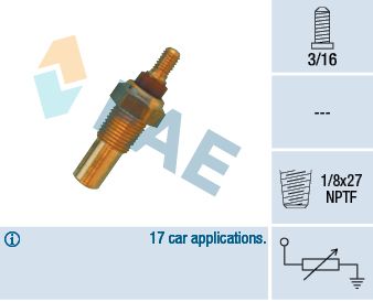 FAE 32020 Sensor, coolant temperature