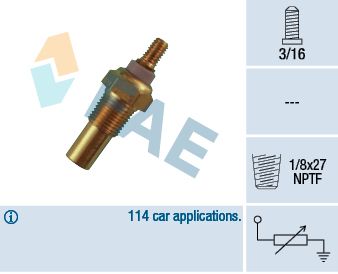 FAE 32190 Sensor, coolant temperature