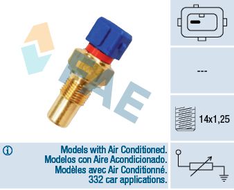 FAE 32290 Sensor, coolant temperature