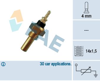 FAE 32330 Sensor, coolant temperature