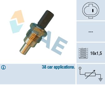 FAE 32640 Sensor, coolant temperature