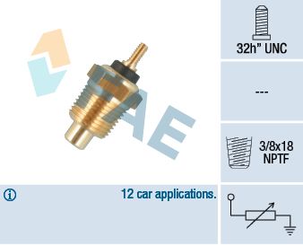 Sensor, coolant temperature FAE 32713