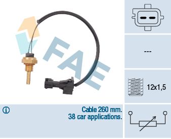 Sensor, coolant temperature FAE 32740