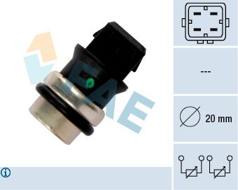 Sensor, coolant temperature FAE 33650